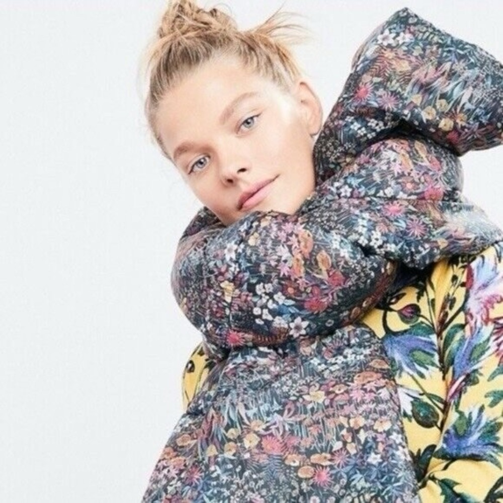 NWT J.Crew Puffer Scarf in Liberty Floral